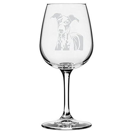 

Italian Greyhound Dog Themed Etched All Purpose 12.75oz Libbey Wine Glass