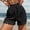 Black, variant on HAIJIE Plus Size Swim Shorts Comfy Drawstring Casual Elastic Waist Womens Shorts Athletic for Girlfriend Women Pleated Beach Vacation Clothes Short