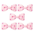 thumbnail image 1 of Chien de Compagnie Chiot Points Modèle Bowknot Toilettage Épingle à Cheveux Barrette Clip 5 Pcs Rose, 1 of 2