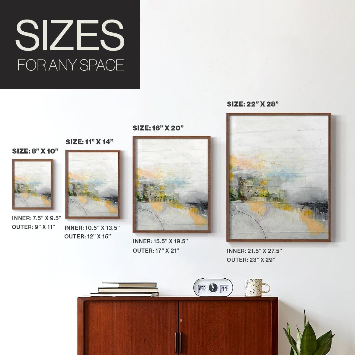 A Place of my Own in Paper Solid Wood 11 x 14 Framed Print