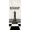 thumbnail image 2 of Reed, Tara 15x32 White Modern Wood Framed Museum Art Print Titled - Rather be Playing Chess Pieces black panel IV-Bishop, 2 of 4