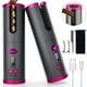 thumbnail image 1 of Rizador de pelo automático inalámbrico, rizador automático con pantalla LCD, temperatura y temporizador ajustables, varita rizadora de barril de cerámica giratoria recargable portátil, calentamiento, 1 of 8