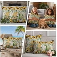 thumbnail image 5 of Sunflower Gnomes Outdoor Waterproof Pillow Covers, Spring Farmhouse Vintage Daisy Floral Leaf Decorative Square Throw Pillowcase Sofa Cushion Sham for Patio/Couch/Chair, 18"x18" 2 Pack, 5 of 8