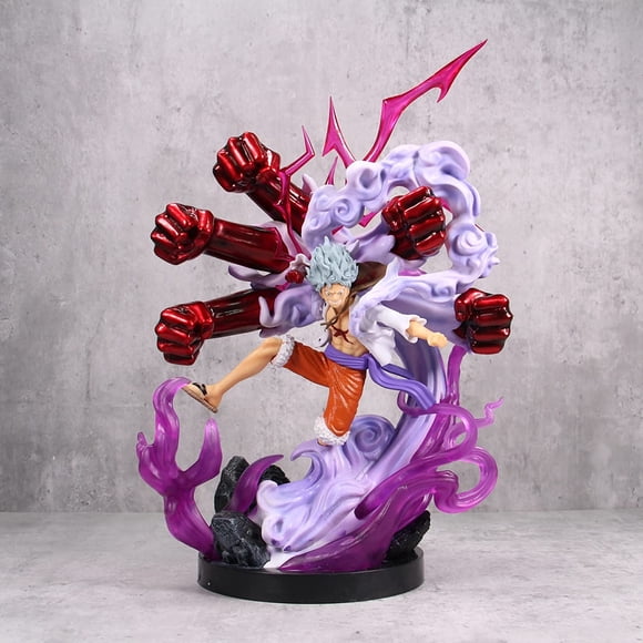Nouvelle One Piece, Statue de Luffy Grande Taille Cinquième Gear Nika Statue de Luffy 35 Cm/13,8 Pouces One Piece Anime Luffy Objets de Collection Décoration