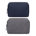 thumbnail image 1 of Azul oscuro+gris oscuro Bolsa organizadora de electrónica Estuche de transporte Estuche para accesorios, Bolsa portátil Organizador de cables, 1 of 5