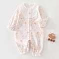 thumbnail image 2 of CAUYDY 0 3 6 9 12 18 24 Months Preemie Girls Sleepwear Baby Clothes Newborn Long Sleeve Romper Fall Winter Infant Girl Soft Pajamas Toddler Bodysuit Sizes 3-6 Months,White, 2 of 9