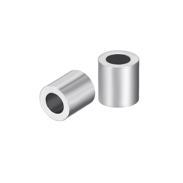 Manga de crimpado de aluminio M4 Uxcell para cable de acero de 4mm, paquete de 50