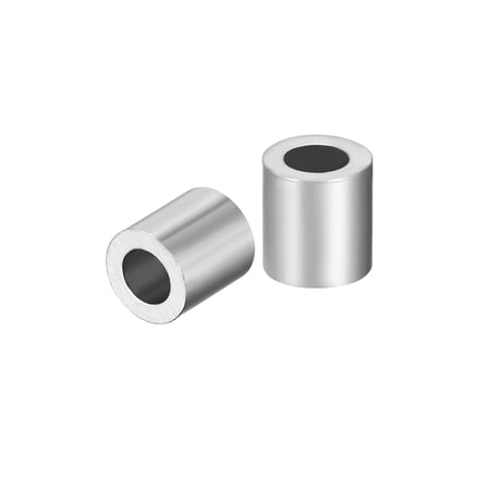 Uxcell M4 Aluminum Sleeve Crimp for 4mm Steel Wire Rope 50 Pack