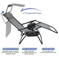 Lacoo Zero Gravity Chair Outdoor Folding Recliner Lounge Chair with