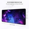 thumbnail image 2 of Large Mouse Pad, Full Desk XXL Extended Gaming Mouse Pad 35" X 15", Waterproof Desk Mat with Stitched Edges, Non-Slip Laptop Computer Keyboard Mousepad for Office and Home, Galaxy Design, 2 of 6