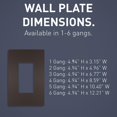 thumbnail image 4 of Placas de pared Pass & Seymour Legrand radiant RWP263DBCC6 de 3 elementos, 4 of 9