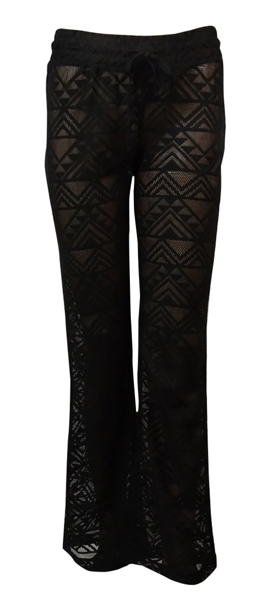 lace swim cover up pants