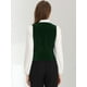 thumbnail image 3 of Chaleco de Estilo Retro de Terciopelo para Mujer con Cuello en V sin Mangas Vintage Racerback Steampunk Vest Verde oscuro S, 3 of 6