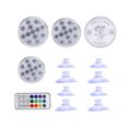 thumbnail image 1 of Luz LED RGB para acuario, pecera, lámpara de decoración subacuática, luz sumergible para piscina, control remoto, 4 piezas, 8,5 cm Speravity EL5490-03B, 1 of 2