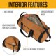 thumbnail image 3 of Bolsa de lona Carhartt Classic Redonda 60 L Resistente al Agua Marrón, 3 of 6