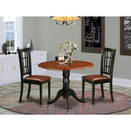 Southwestern Dining Table Set - Table & 2 Chairs - Rustic Wood Kitchen Set
