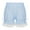 Blue, variant on Girls' Ruffle Lace Bloomer Shorts Safety Underskirt Undershorts Elastic Waist Pumpkin Pants Black 2-3