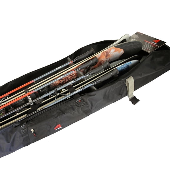 TRAPSKI Traveler Rack for Dual/Double Ski Travel Bags | Rack Insert is for Skis Only | High Quality Marine Grade HDPE Plastic | Slot Inserts  Strap Included | Made in the USA