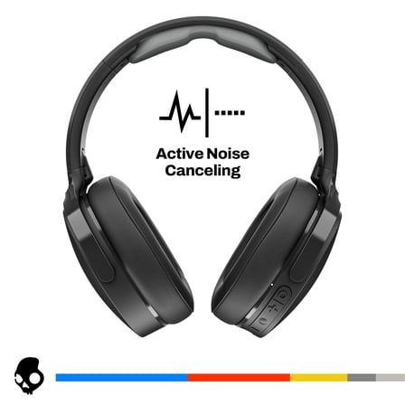 Skullcandy Hesh ANC XT Foldable on-Ear Headphones, True Black