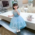 thumbnail image 2 of Girls Snow Dress up Party Dress Kids Fancy Dress for Elsa, 2 of 5