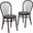 Burgundy, variant on Flash Furniture 2 Pack HERCULES Series Fan Back Metal Chair - Black Vinyl Seat