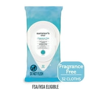 Summers Eve Fragrance Free Gentle Daily Feminine Wipes, Removes Odor, pH Balanced, 32 ct