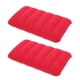 thumbnail image 1 of 2 piezas 47x30cm Rectángulo PVC Flocado Almohada inflable Almohada multifuncional Siesta Almohada Cojín para viajes al aire libre Camping (Rojo), 1 of 5