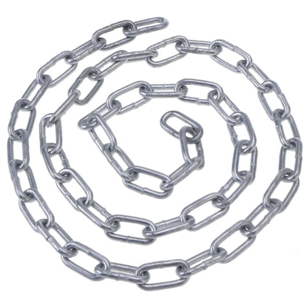 Cadena de bobina galvanizada de 1 metro y 3 mm de diámetro, cadena utilitaria de eslabones prácticos