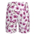 thumbnail image 6 of Kdxio Orchids Flowers Pattern Mens Casual Shorts - Drawstring Summer Beach Sports Shorts for Men, 6 of 9