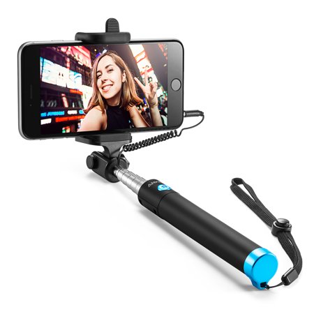 Selfie Stick, Anker Extendable [Battery Free] Wired Handheld Monopod for iPhone Se/6s/6/6 Plus, Samsung Galaxy S7/S6/Edge, Note 5/4, Nexus 6P/5X, LG G5, Moto X/G and