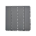 thumbnail image 3 of 12"x12" Interlocking Deck Tiles, 27Pcs Square Plastic Outdoor Flooring for Backyard Garden Deck Poolside, All-Weather & Waterproof Patio Flooring, Checker-Dark Brown, 3 of 5