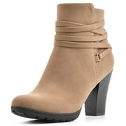 WHITE MOUNTAIN Shoes Women's Spade Boot, Chestnut//Sueded/Smooth, 9.5 W