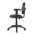 thumbnail image 6 of Boss Office Products Diamond Task Chair, Antimicrobial Vinyl with Adjustable Arms, Black, 6 of 8