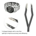 thumbnail image 3 of Unique Bargains V Shaped Watch Spring Bar Tweezers Aluminum Alloy Watch Repairing Tool for Watchmaker and Repairer Gray, 3 of 7
