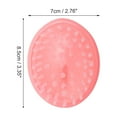 thumbnail image 4 of Unique Bargains 1 Pc Handle Round Hair Shampoo Brush for Head Massage 3.35"x2.76"x2.64" Pink, 4 of 6