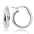 thumbnail image 2 of SilverSpeck Round Hoop Earrings Set, Sterling Silver, 15mm, 3 Pairs, 2 of 2