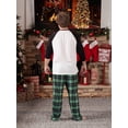 thumbnail image 6 of PatPat Family Christmas Matching Pajamas for Couples Long Sleeve Top & Plaid Pants 2 Piece Set Holiday PJs for Baby-Kids-Adult Sleepwear with Socks Men L, 6 of 15