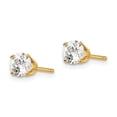thumbnail image 3 of Auriga Fine Jewelry 14K Yellow Gold 0.85ct Diamond Stud Push-On Stud Earrings for Women, 3 of 5