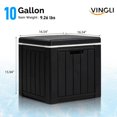 thumbnail image 6 of 10 Gallon Portable Cooler Side Table with Built-in Handle Multifunctional Outdoor Ice Chest for Camping Picnic Beach Pool Party, 6 of 7