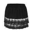 thumbnail image 3 of asdoklhq Womens Plus Clearance Women's Layered Tiered Sheer Lace Trim Extender Half Slip Plus Size Skirt, 3 of 9