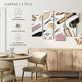 thumbnail image 4 of Elephant Stock Hair Stylist Life Wall Art - Horizontal Multi Panel Canvas - Living Room Wall Decor - Fashion And Beauty Multi Panel - Black And Pink Decor - 24" x 14", 4 of 4