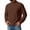 Coffee, variant on Big and Tall Shirts for Men Long Sleeve Casual Undershirts Loose Stand Collar Pullover T Shirt for Fall(White,Medium)