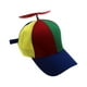 thumbnail image 3 of Sombrero de hélice, novedoso sombrero de sol con libélula, regalo multicolor, gorra de helicóptero para lujo. Ala azul para niños, 3 of 9