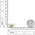 thumbnail image 3 of Gem Stone King 925 Sterling Silver Yellow Citrine and White Zirconia 3 Stone Engagement Ring for Women (2.94 Cttw, Gemstone November Birthstone, Available in Size 5, 6, 7, 8, 9), 3 of 3