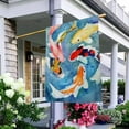 thumbnail image 4 of Watercolor Fish House Flag 28 x 40 Inch Large Vertical Double Sided Swimming Together Seasonal Outside Décor for Garden Yard Farmhouse Flags, 4 of 5