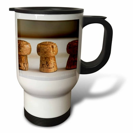 

3dRose France Domaine Jean Louis Denois Winery Corks - EU09 PKA2509 - Per Karlsson Travel Mug 14oz Stainless Steel