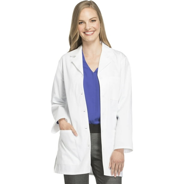 Cherokee Cherokee Professionals Scrubs Lab Coats for Women 32" Plus Size 1462, 4XL, White