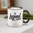thumbnail image 3 of Shop4Ever The Legend Has Retired Black Handle Ceramic Coffee Mug Tea Cup Funny Retirement Mug (11oz.), 3 of 5