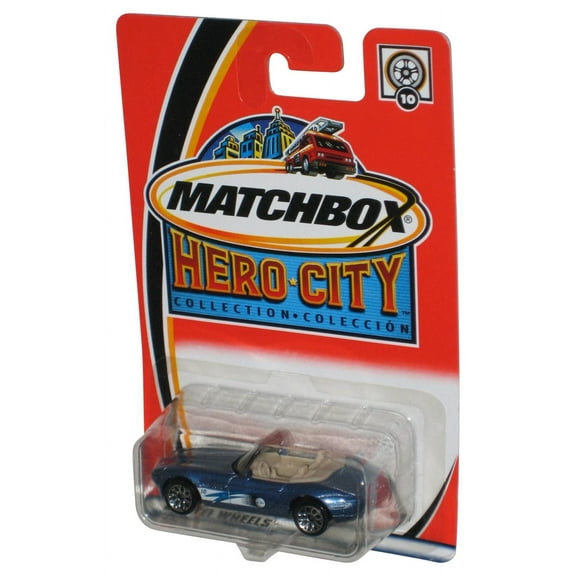Matchbox Hero City Collection (2002) Blue BMW Z8 Toy Car #10