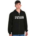 thumbnail image 4 of Course Im Right Im Bob Men's Big & Tall Graphic Zip Up Hoodie Brisco Brands 2X, 4 of 5